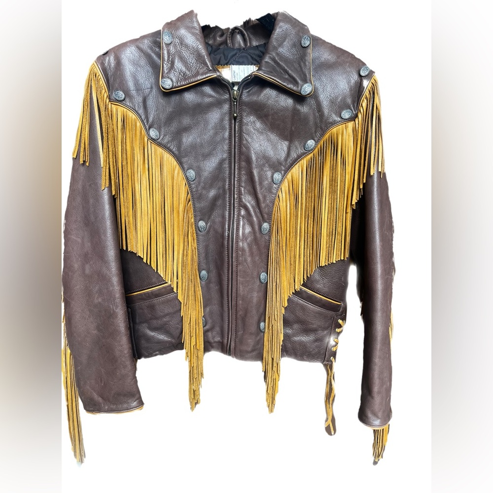Fringe Vintage Leather Jacket